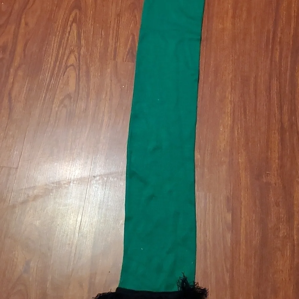 Connally Cougars scarf green black rough neck scarfs